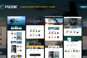 Fizzie 主题 -【演示类目：渔具】- 品类型 Shopify模板